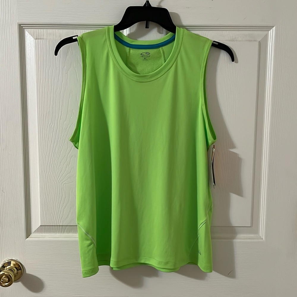 Champion green sleeveless activewear top. Size extra large.